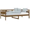 Sofá Cama | Cama Para Adultos De Madera Maciza De Pino Marrón Miel 90x190 Cm Cfw495135