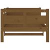 Sofá Cama | Cama Para Adultos De Madera Maciza De Pino Marrón Miel 90x190 Cm Cfw495135