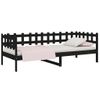 Sofá Cama | Cama Para Adultos De Madera Maciza De Pino Negro 80x200 Cm Cfw568026