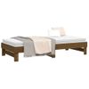 Sofá Cama | Cama Para Adultos Extraíble Madera De Pino Marrón Miel 2x(80x200) Cm Cfw108478