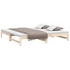 Sofá Cama | Cama Para Adultos Extraíble Madera Maciza De Pino 2x(100x200) Cm Cfw468163