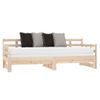 Sofá Cama | Cama Para Adultos Extraíble Madera Maciza De Pino 2x(80x200) Cm Cfw705052