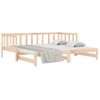 Sofá Cama | Cama Para Adultos Extraíble Madera Maciza De Pino 2x(90x190) Cm Cfw200822