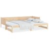 Sofá Cama | Cama Para Adultos Extraíble Madera Maciza De Pino 2x(90x190) Cm Cfw832072