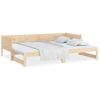 Sofá Cama | Cama Para Adultos Extraíble Madera Maciza De Pino 2x(90x200) Cm Cfw554398