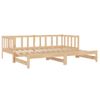 Sofá Cama | Cama Para Adultos Extraíble Madera Maciza De Pino 2x(90x200) Cm Cfw390598