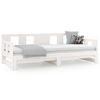 Sofá Cama | Cama Para Adultos Extraíble Madera Maciza De Pino Blanco 2x(80x200) Cm Cfw913790