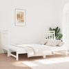 Sofá Cama | Cama Para Adultos Extraíble Madera Maciza De Pino Blanco 2x(90x190) Cm Cfw706966