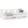 Sofá Cama | Cama Para Adultos Extraíble Madera Maciza De Pino Blanco 2x(90x190) Cm Cfw272656