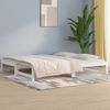 Sofá Cama | Cama Para Adultos Extraíble Madera Maciza De Pino Blanco 2x(90x190) Cm Cfw672251