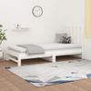 Sofá Cama | Cama Para Adultos Extraíble Madera Maciza De Pino Blanco 2x(90x200) Cm Cfw533832