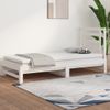 Sofá Cama | Cama Para Adultos Extraíble Madera Maciza De Pino Blanco 2x(90x200) Cm Cfw595820