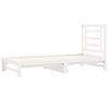 Sofá Cama | Cama Para Adultos Extraíble Madera Maciza De Pino Blanco 2x(90x200) Cm Cfw595820