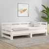 Sofá Cama | Cama Para Adultos Extraíble Madera Maciza De Pino Blanco 2x(90x200) Cm Cfw618874