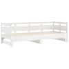 Sofá Cama | Cama Para Adultos Extraíble Madera Maciza De Pino Blanco 2x(90x200) Cm Cfw618874