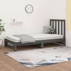 Sofá Cama | Cama Para Adultos Extraíble Madera Maciza De Pino Gris 2x(90x190) Cm Cfw791092