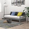 Sofá Cama | Cama Para Adultos Extraíble Madera Maciza De Pino Gris 2x(90x200) Cm Cfw849750