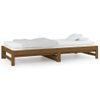 Sofá Cama | Cama Para Adultos Extraíble Madera Maciza De Pino Marrón 2x(90x200) Cm Cfw315742