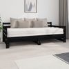 Sofá Cama | Cama Para Adultos Extraíble Madera Maciza De Pino Negro 2x(90x200) Cm Cfw437627