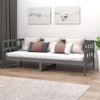 Sofá Cama | Cama Para Adultos Madera Maciza De Pino Gris 90x190 Cm Cfw131182