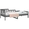 Sofá Cama | Cama Para Adultos Madera Maciza De Pino Gris 90x200 Cm Cfw587028