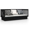 Sofá Cama | Cama Para Adultos Madera Maciza De Pino Negro 75x190 Cm Cfw633757