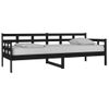 Sofá Cama | Cama Para Adultos Madera Maciza De Pino Negro 80x200 Cm Cfw244616