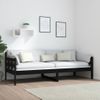 Sofá Cama | Cama Para Adultos Madera Maciza De Pino Negro 80x200 Cm Cfw244616