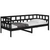 Sofá Cama | Cama Para Adultos Madera Maciza De Pino Negro 80x200 Cm Cfw374951