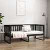 Sofá Cama | Cama Para Adultos Madera Maciza De Pino Negro 90x190 Cm Cfw137818