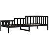 Sofá Cama | Cama Para Adultos Madera Maciza De Pino Negro 90x190 Cm Cfw740783