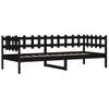 Sofá Cama | Cama Para Adultos Madera Maciza De Pino Negro 90x190 Cm Cfw733261