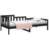 Sofá Cama | Cama Para Adultos Madera Maciza De Pino Negro 90x200 Cm Cfw409947