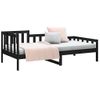 Sofá Cama | Cama Para Adultos Madera Maciza De Pino Negro 90x200 Cm Cfw409947