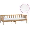 Sofá Cama | Cama Para Adultos Y Colchón Madera Pino Maciza Marrón Miel 90x200 Cm Cfw29070