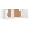 2 Uds Muebles Tv De Pared | Mueble De Salón | Armario Tv Blanco Brillante 100x34,5x40 Cm Cfw780847