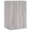 2 Uds Muebles Tv De Pared | Mueble De Salón | Armario Tv Madera Gris Sonoma 40,5x30x60 Cm Cfw780414