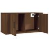 2 Uds Muebles Tv De Pared | Mueble De Salón | Armario Tv Roble Marrón 80x34,5x40 Cm Cfw780889