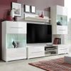 Juego De 5 Uds Muebles Tv | Mueble De Salón | Armario Tv Con Iluminación Led Blanco Cfw766819