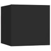 Mueble Tv De Pared | Mueble De Salón | Armario Tv Negro 30,5x30x30 Cm Cfw776852