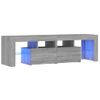 Mueble Tv | Mueble De Salón | Armario Tv Con Luces Led Gris Sonoma 140x36,5x40 Cm Cfw776990