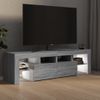 Mueble Tv | Mueble De Salón | Armario Tv Con Luces Led Gris Sonoma 140x36,5x40 Cm Cfw776990