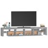 Mueble Tv | Mueble De Salón | Armario Tv Con Luces Led Gris Sonoma 230x36,5x40 Cm Cfw776996