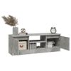 Mueble Tv | Mueble De Salón | Armario Tv Con Puerta Gris Hormigón 102x30x36 Cm Cfw777110