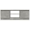 Mueble Tv | Mueble De Salón | Armario Tv Con Puerta Gris Hormigón 102x30x36 Cm Cfw777110