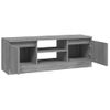 Mueble Tv | Mueble De Salón | Armario Tv Con Puerta Gris Sonoma 102x30x36 Cm Cfw777111