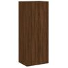 Mueble Tv De Pared | Mueble De Salón | Armario Tv Madera Marrón Roble 40,5x30x102 Cm Cfw777413