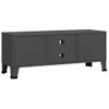 Mueble Tv | Mueble De Salón | Armario Tv Industrial Metal Antracita 105x35x42 Cm Cfw777439