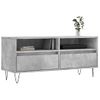 Mueble Tv | Mueble De Salón | Armario Tv Madera Contrachapada Gris Hormigón 100x34,5x44,5cm Cfw777551