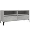 Mueble Tv | Mueble De Salón | Armario Tv Madera Contrachapada Gris Hormigón 100x34,5x44,5cm Cfw777552